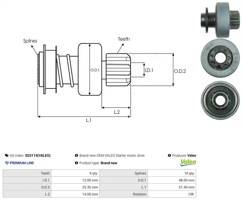 AS-PL SD3114(VALEO)