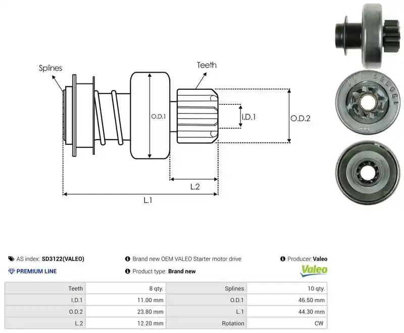 AS-PL SD3122(VALEO)