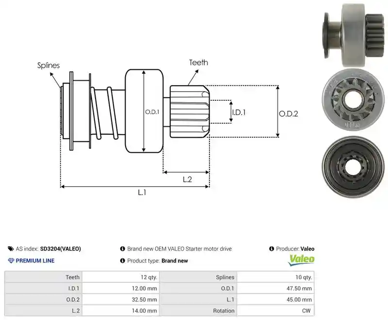 AS-PL SD3204(VALEO)