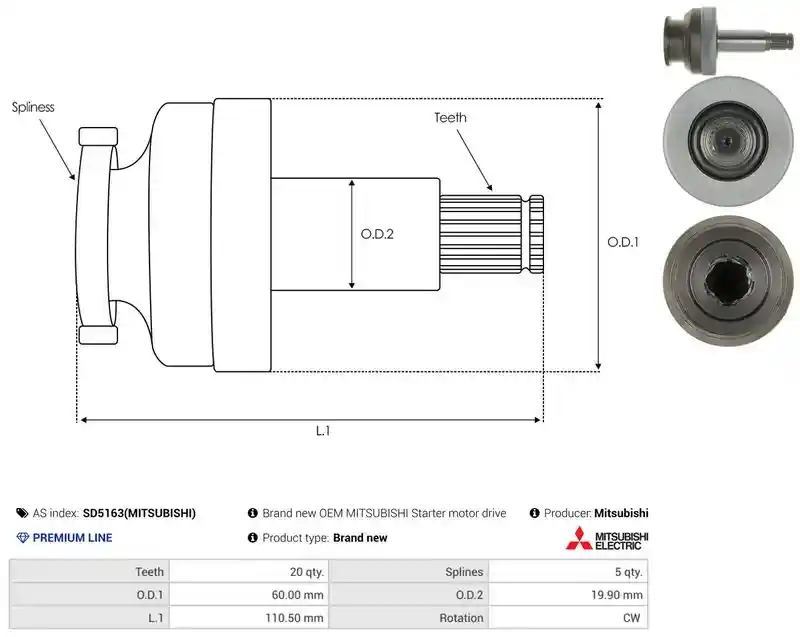 AS-PL SD5163(MITSUBISHI)