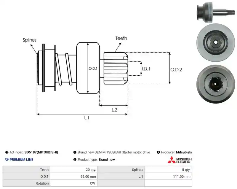 AS-PL SD5187(MITSUBISHI)