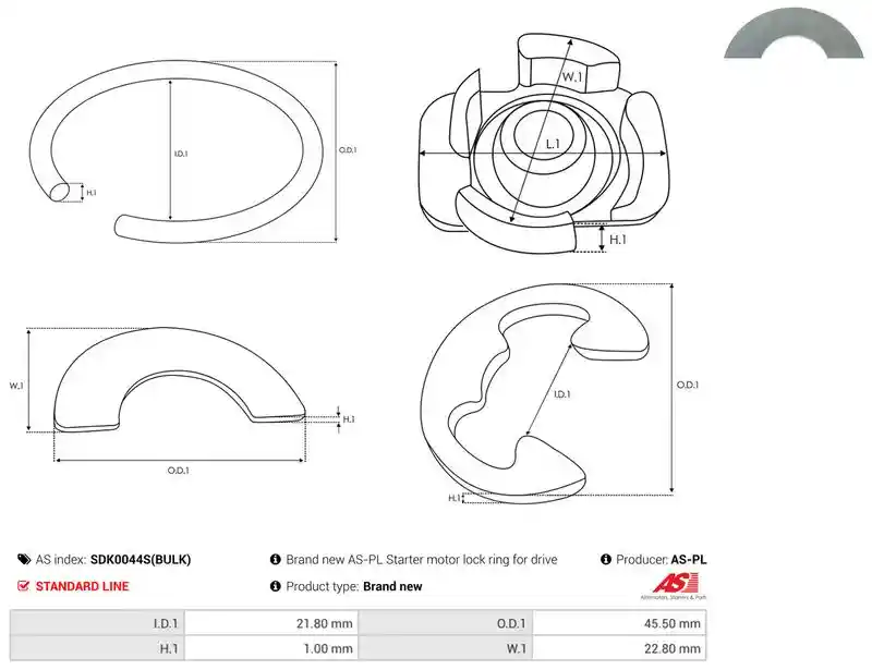 AS-PL SDK0044S(BULK)