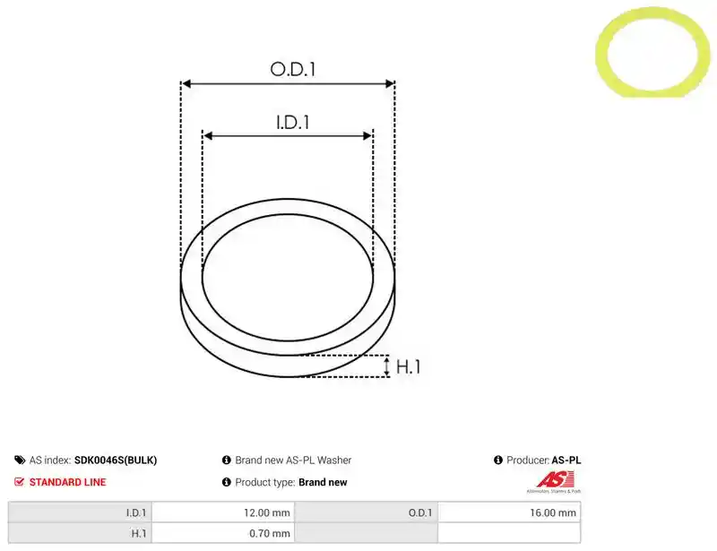 AS-PL SDK0046S(BULK)