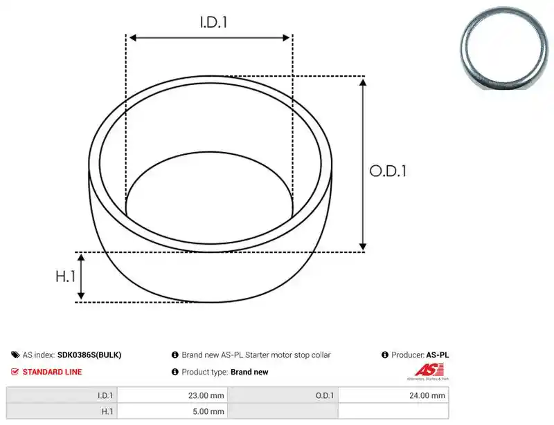 AS-PL SDK0386S(BULK)