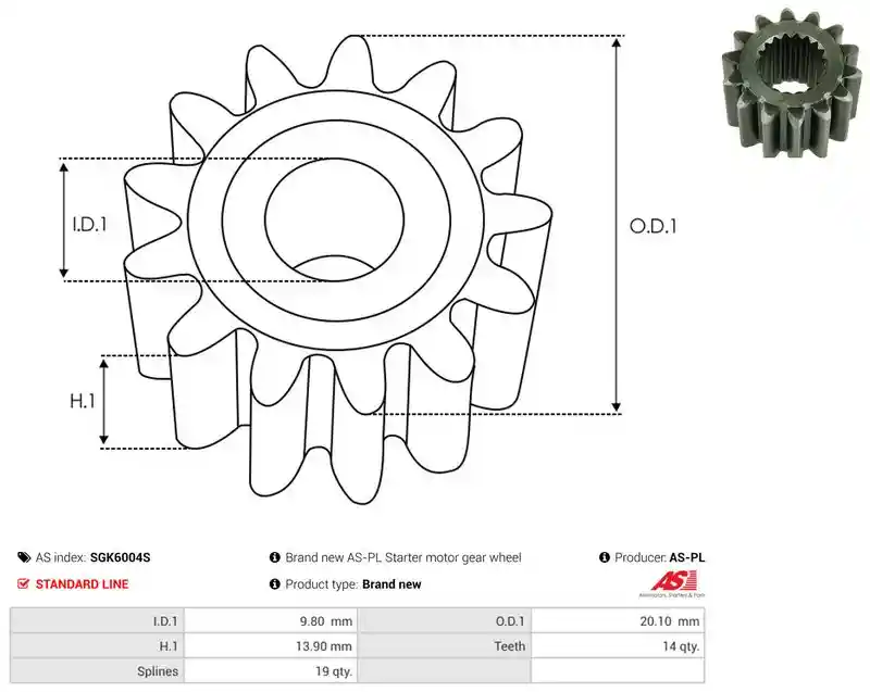 AS-PL SGK6004S