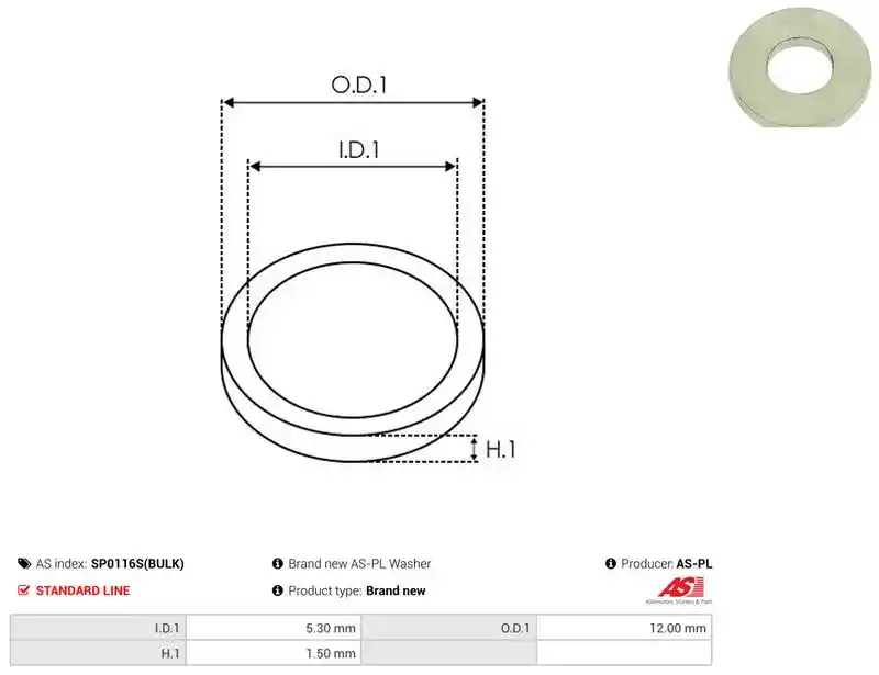 AS-PL SP0116S(BULK)