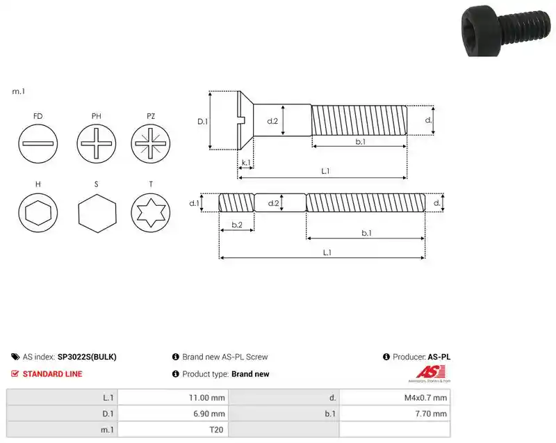 AS-PL SP3022S(BULK)