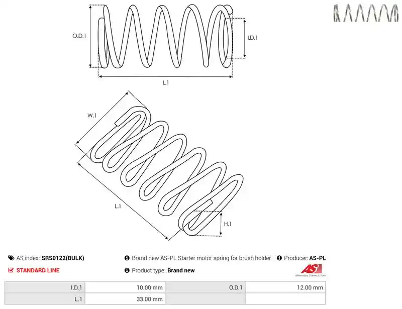 AS-PL SRS0122(BULK)