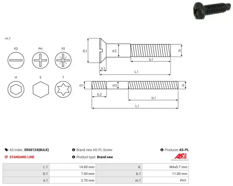 AS-PL SRS0124(BULK)