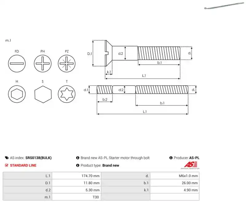 AS-PL SRS0138(BULK)