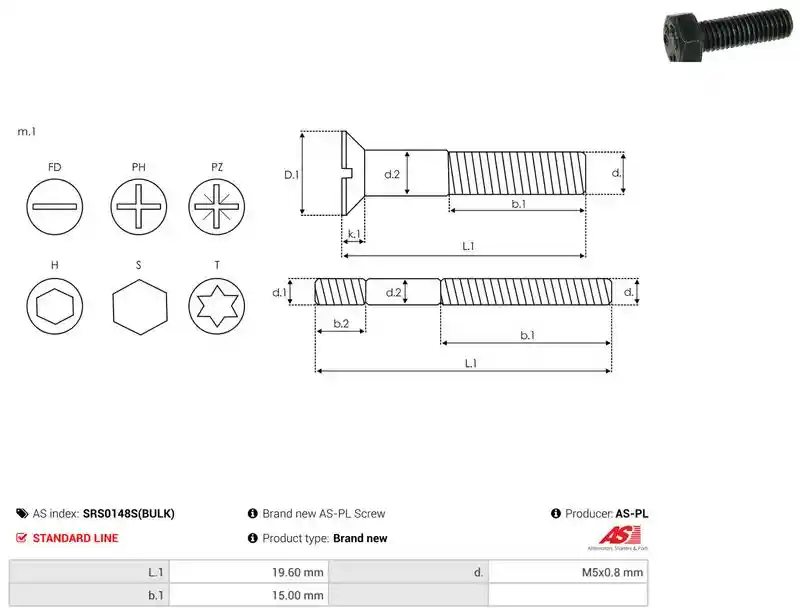 AS-PL SRS0148S(BULK)