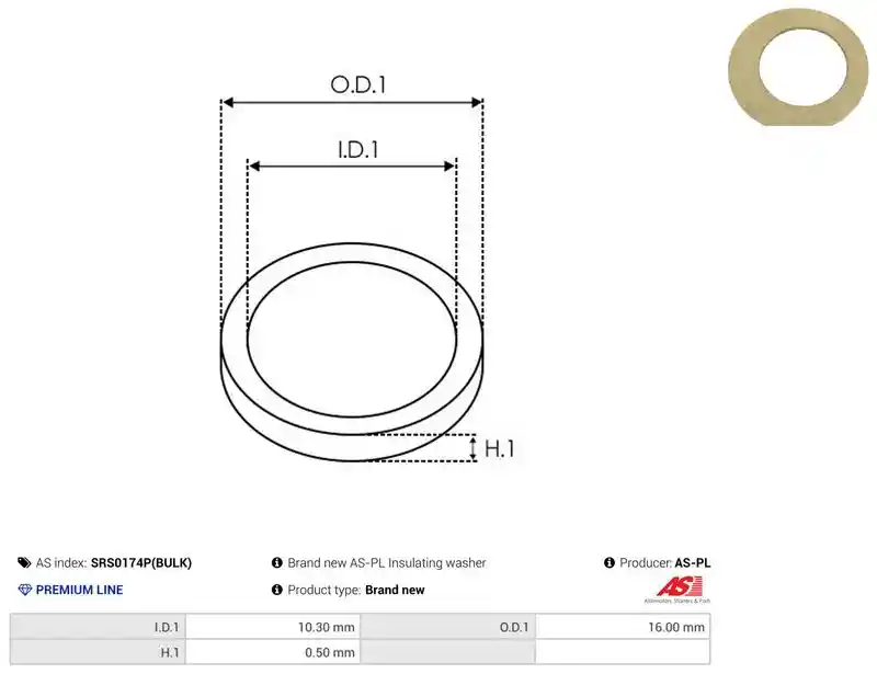 AS-PL SRS0174P(BULK)