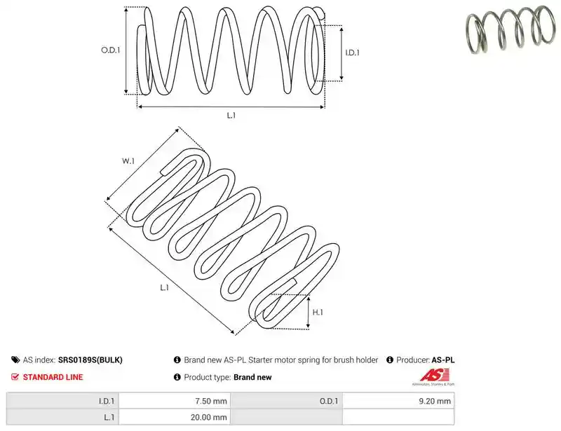 AS-PL SRS0189S(BULK)