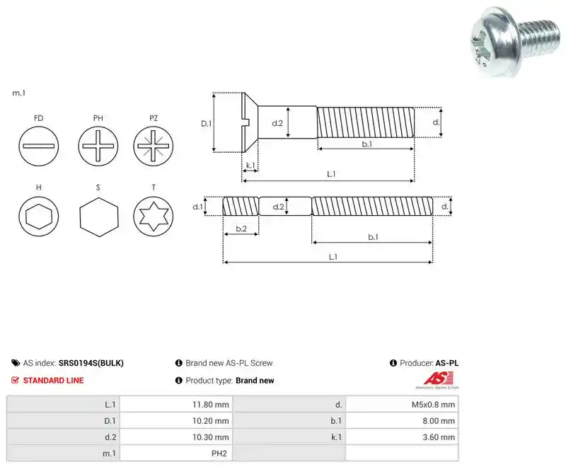 AS-PL SRS0194S(BULK)