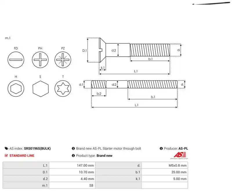 AS-PL SRS0196S(BULK)
