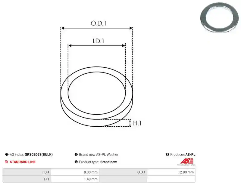 AS-PL SRS0206S(BULK)
