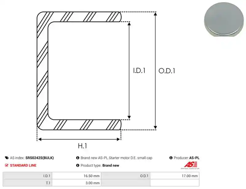 AS-PL SRS0242S(BULK)