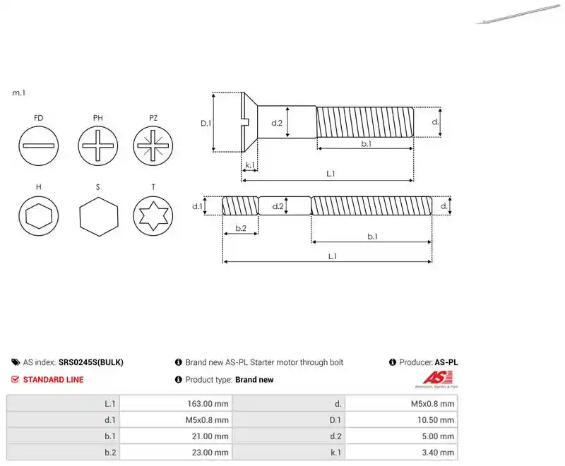 AS-PL SRS0245S(BULK)