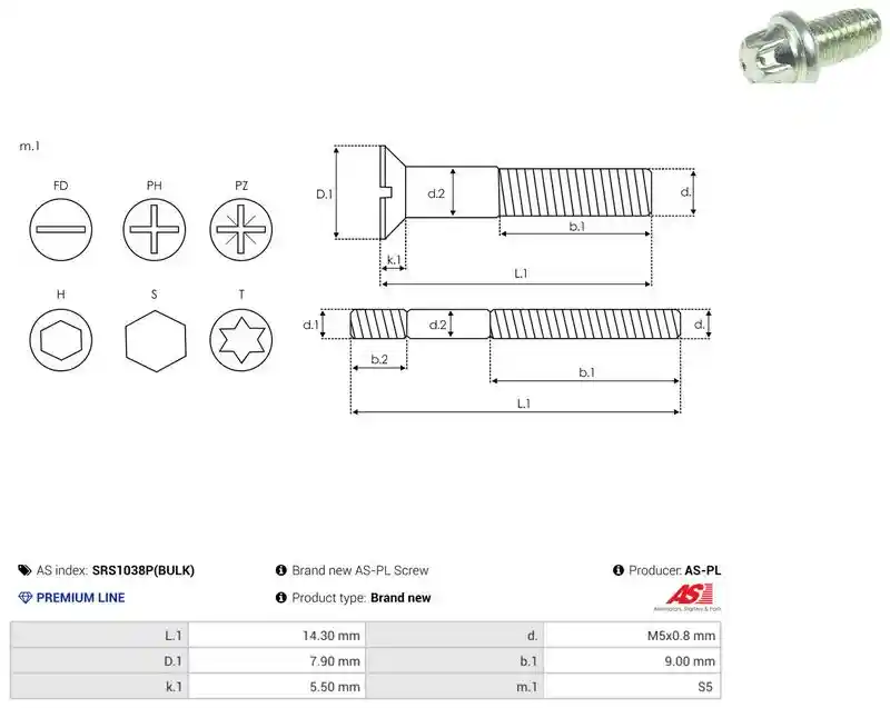 AS-PL SRS1038P(BULK)