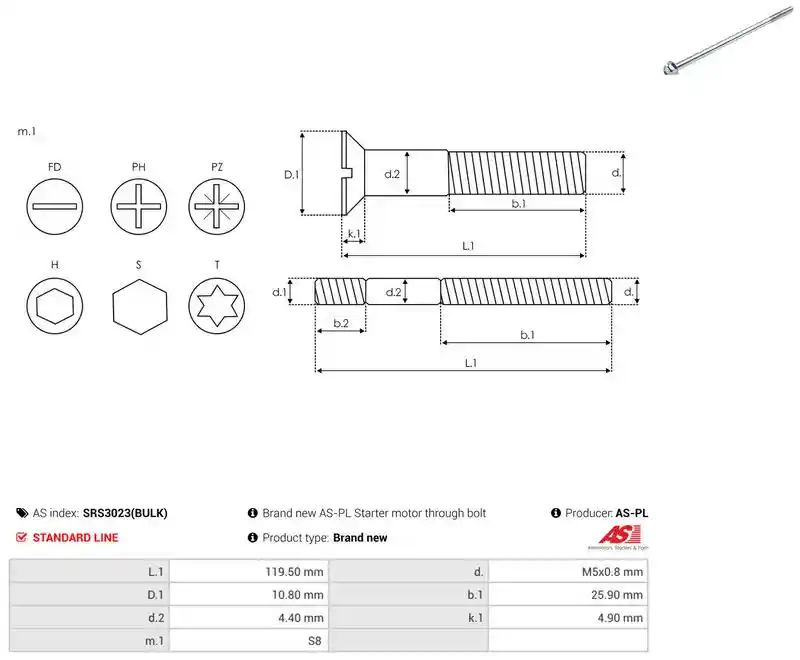 AS-PL SRS3023(BULK)