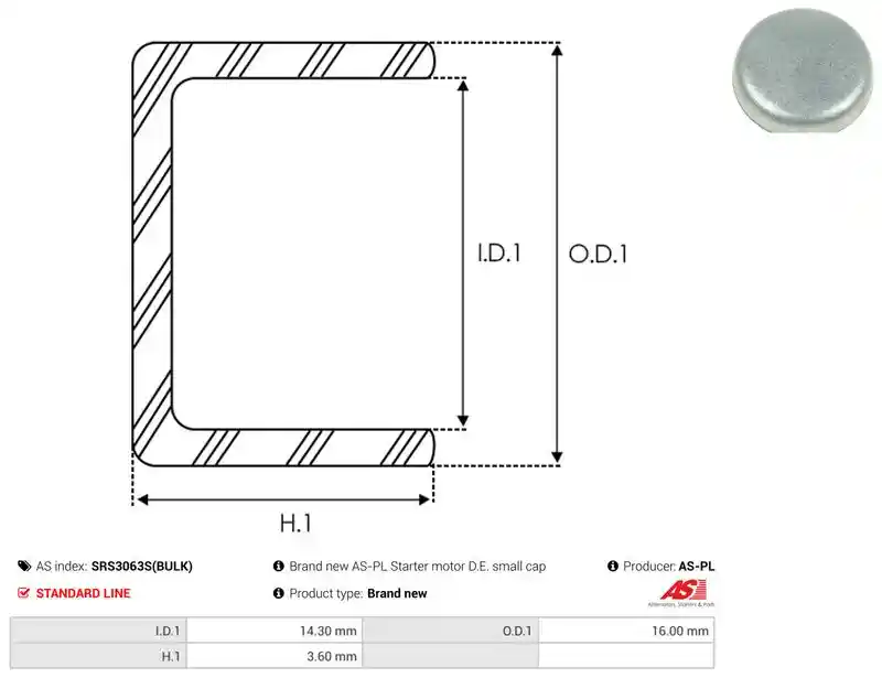 AS-PL SRS3063S(BULK)