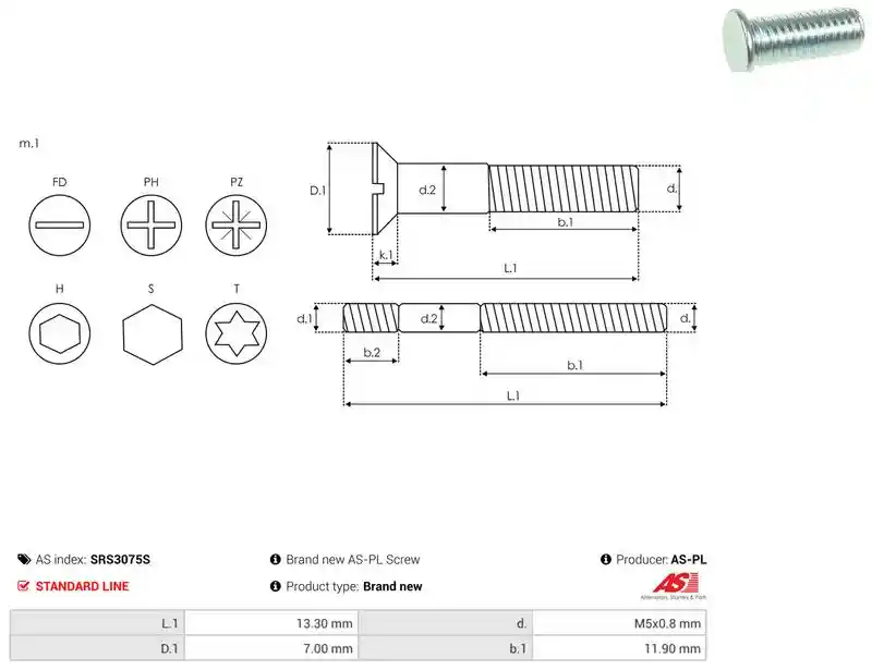AS-PL SRS3075S
