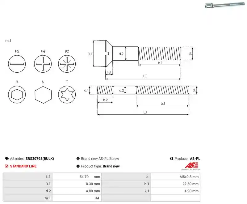 AS-PL SRS3079S(BULK)