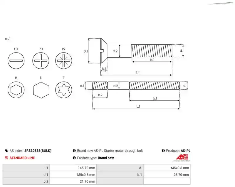 AS-PL SRS3083S(BULK)