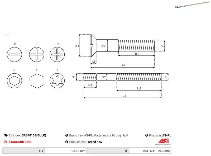 AS-PL SRS4015S(BULK)