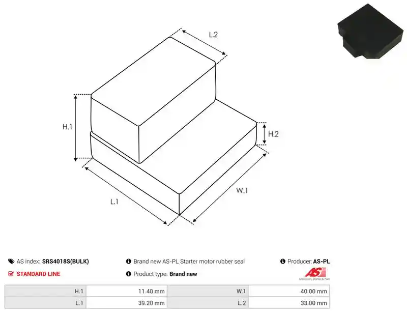 AS-PL SRS4018S(BULK)