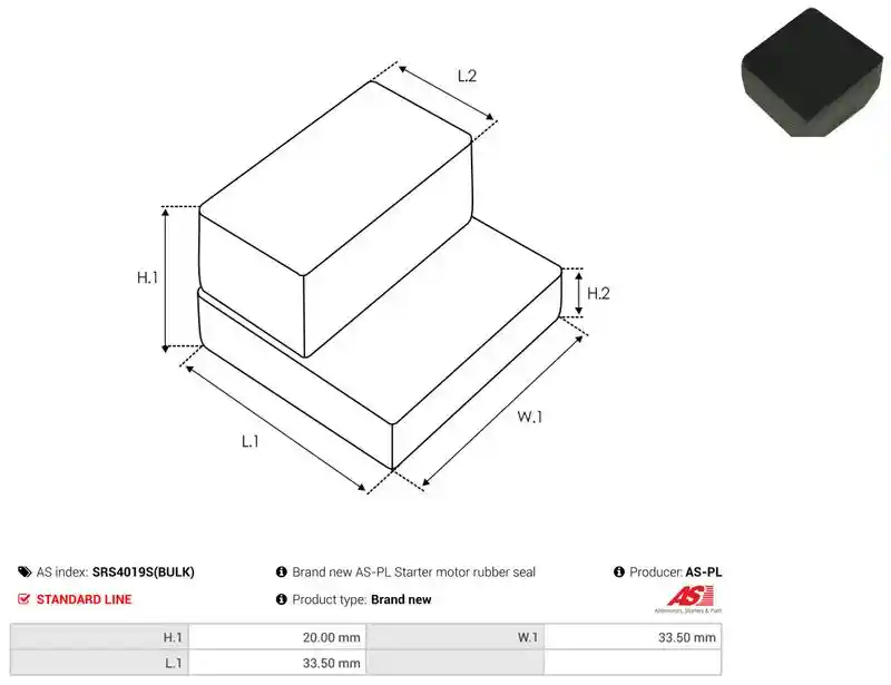 AS-PL SRS4019S(BULK)