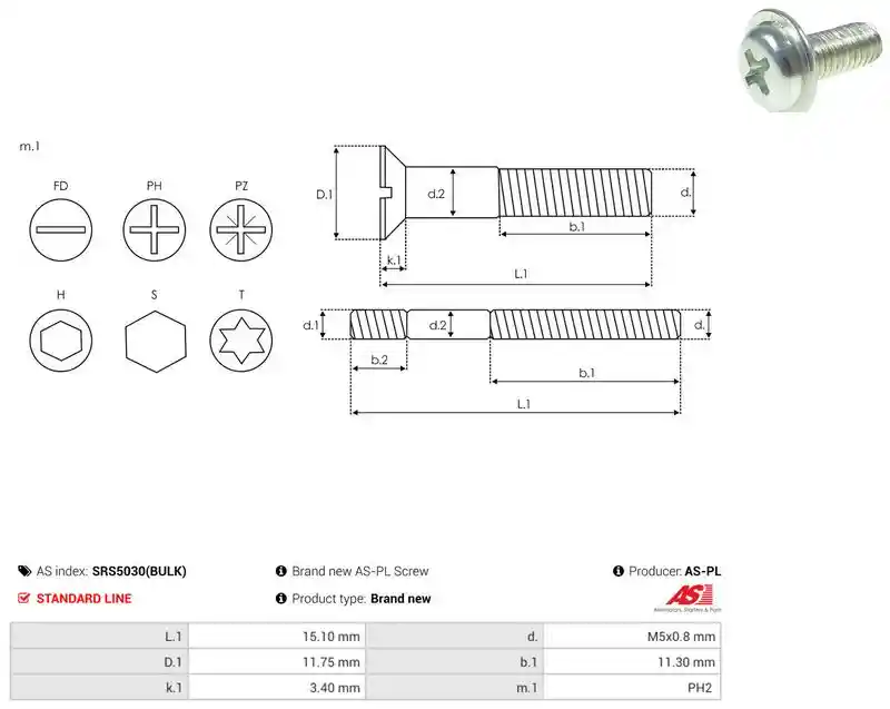 AS-PL SRS5030(BULK)
