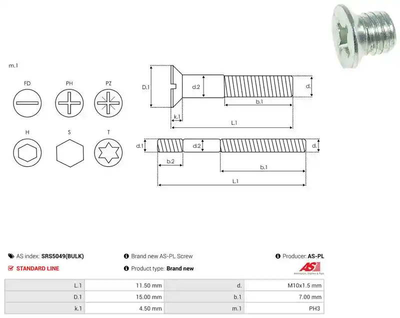 AS-PL SRS5049(BULK)