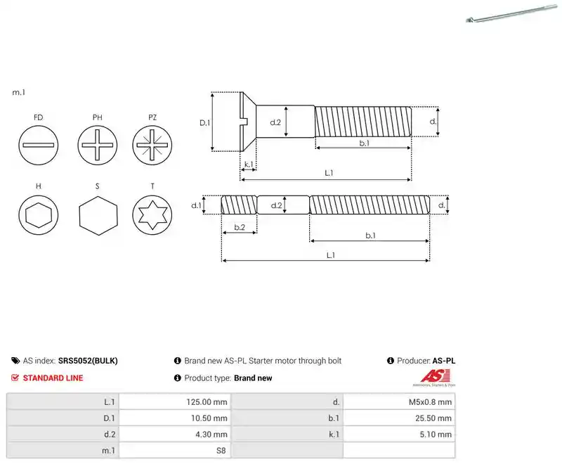 AS-PL SRS5052(BULK)