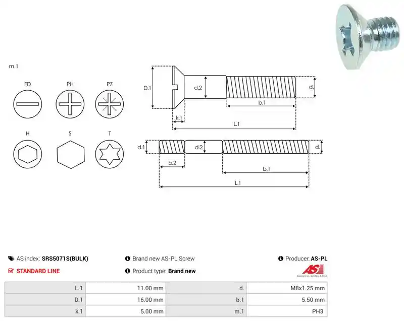 AS-PL SRS5071S(BULK)