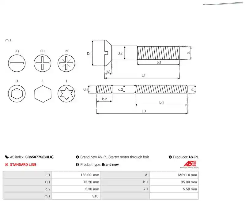 AS-PL SRS5077S(BULK)