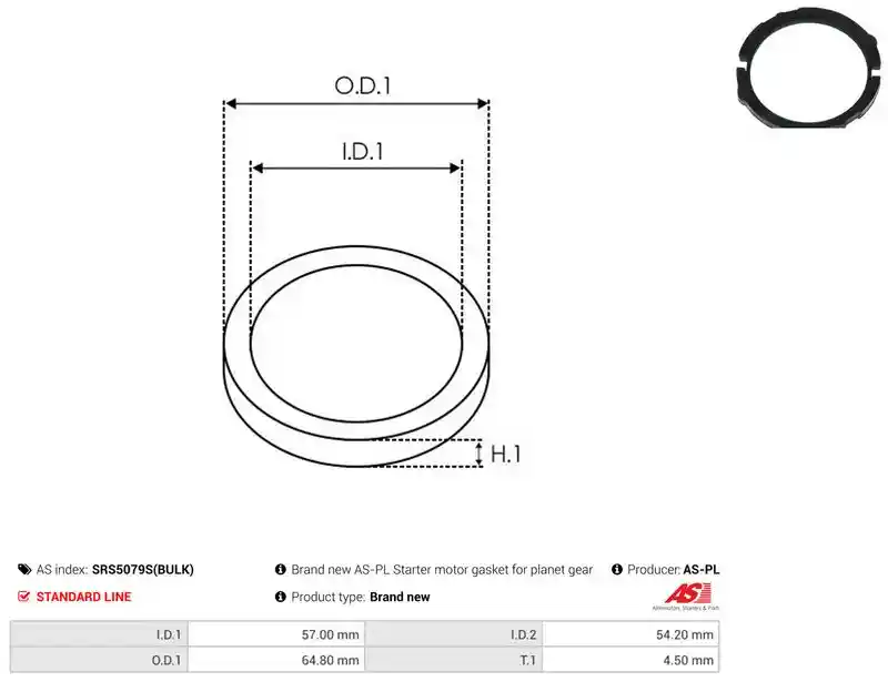 AS-PL SRS5079S(BULK)