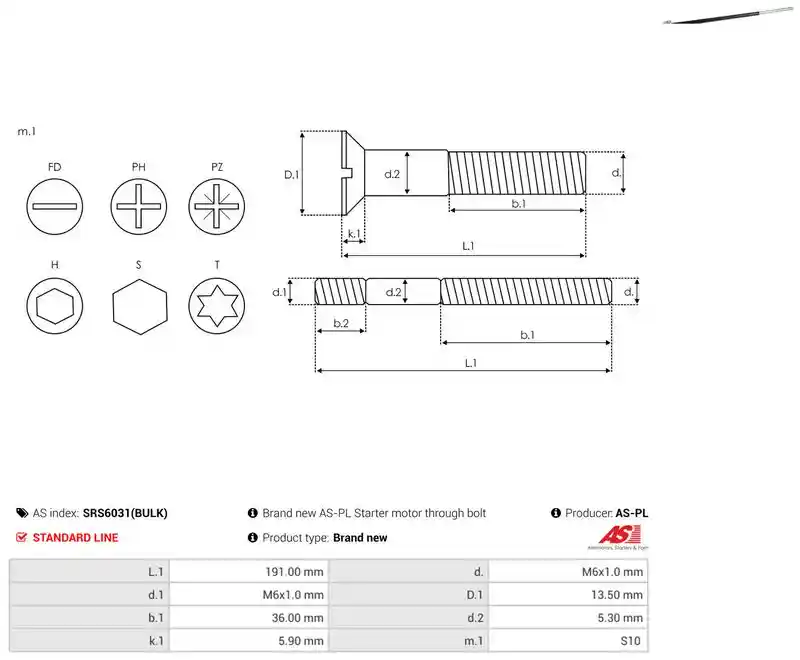 AS-PL SRS6031(BULK)