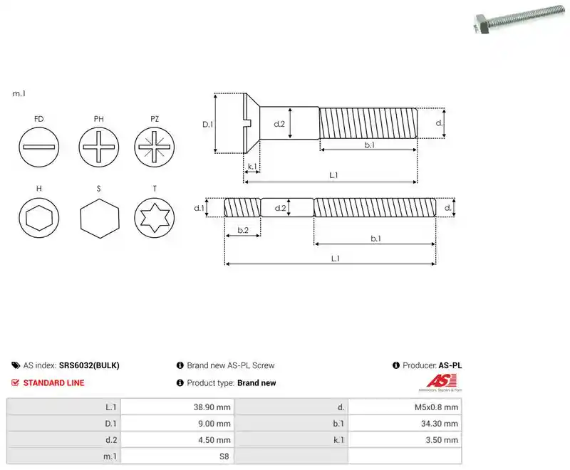 AS-PL SRS6032(BULK)