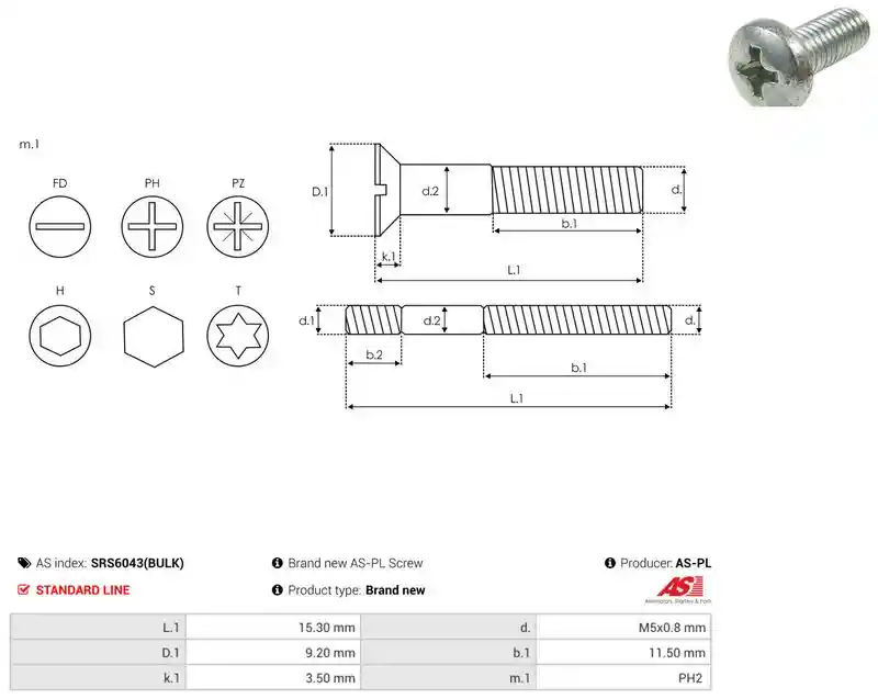 AS-PL SRS6043(BULK)