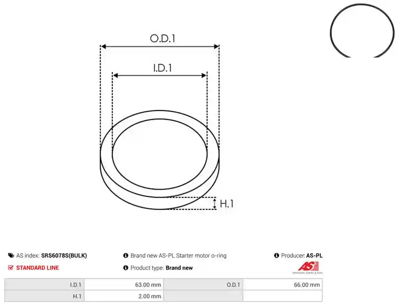 AS-PL SRS6078S(BULK)