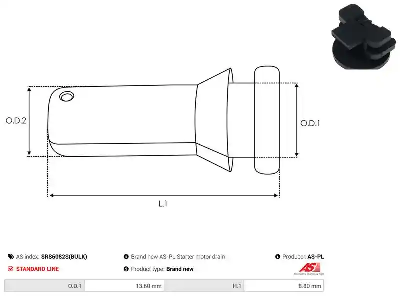 AS-PL SRS6082S(BULK)