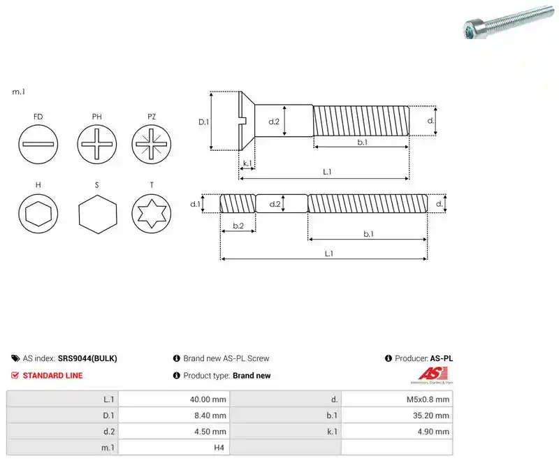 AS-PL SRS9044(BULK)