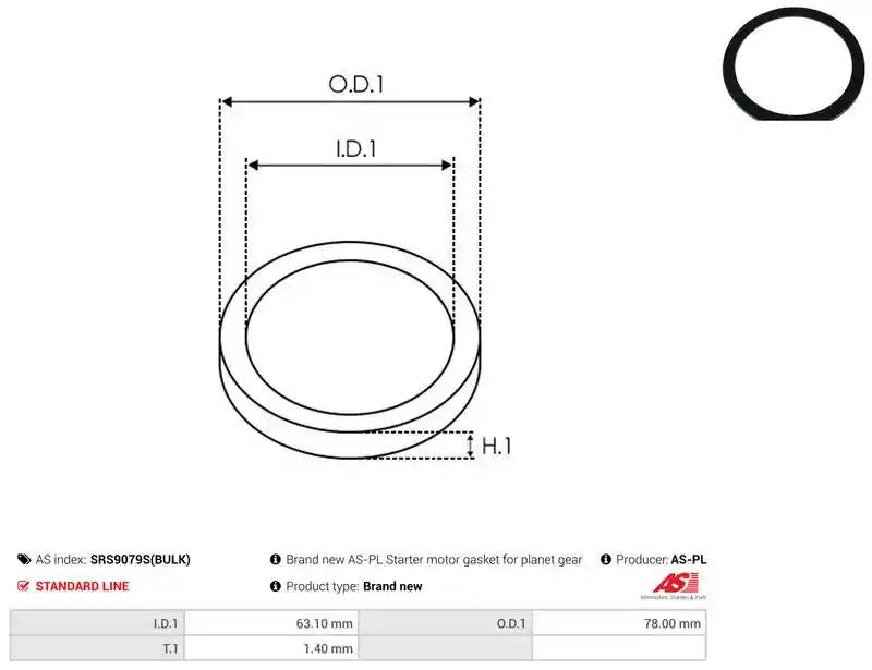 AS-PL SRS9079S(BULK)