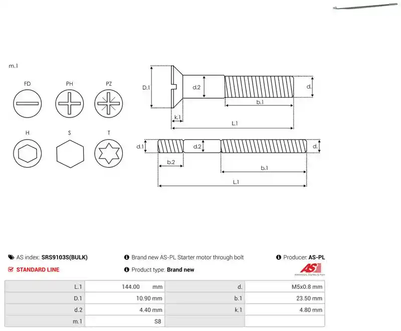 AS-PL SRS9103S(BULK)