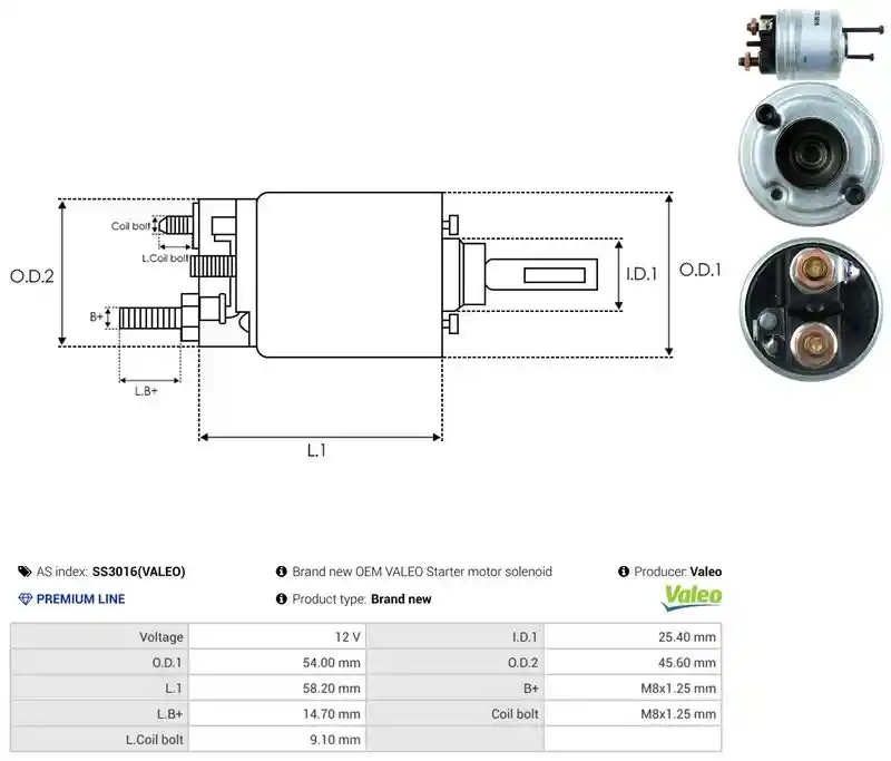 AS-PL SS3016(VALEO)
