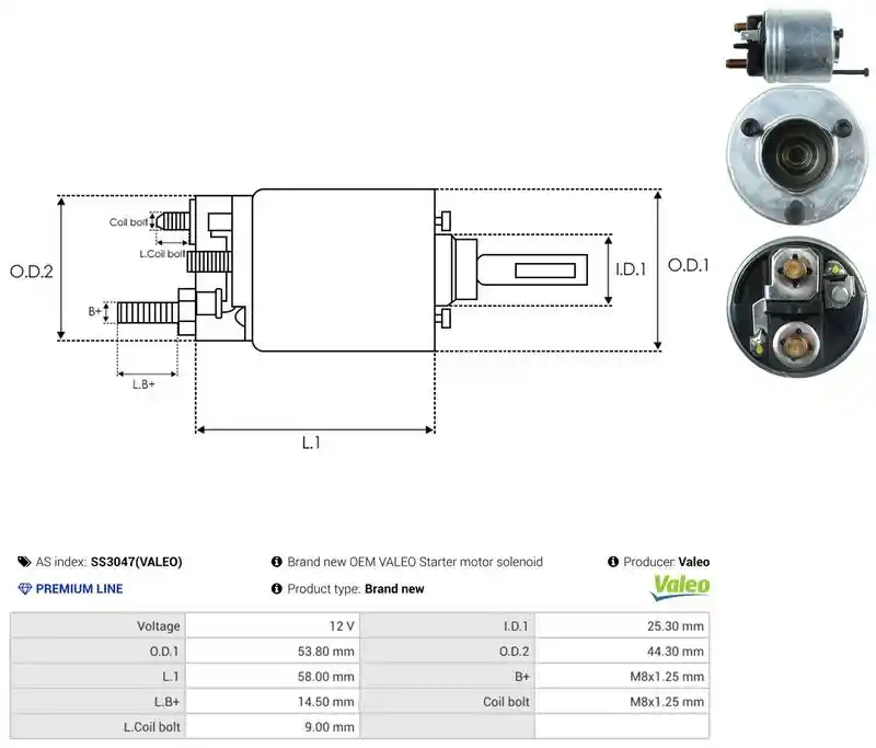 AS-PL SS3047(VALEO)