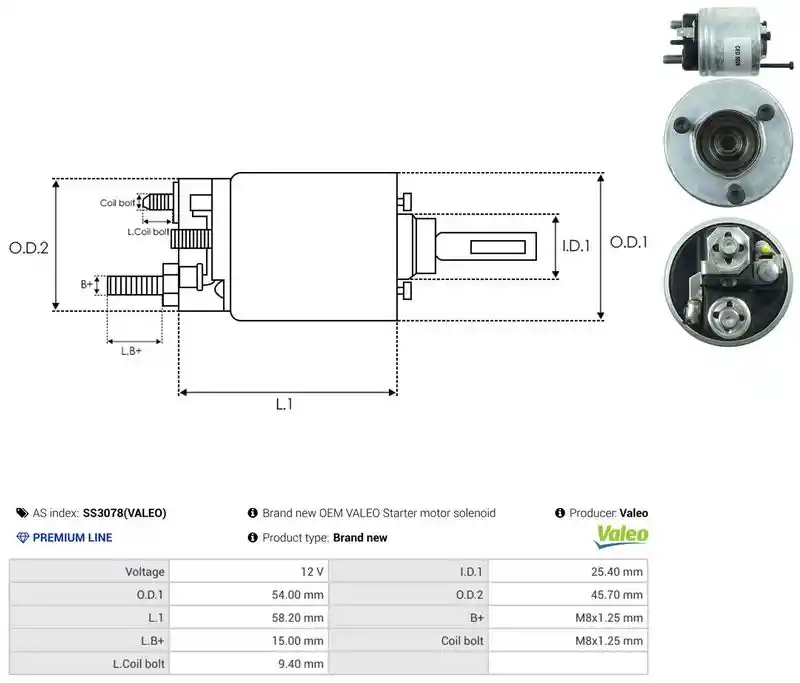 AS-PL SS3078(VALEO)