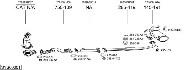 BOSAL SYS00001