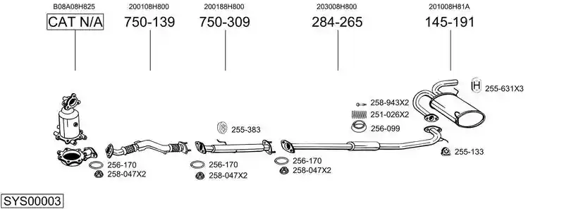 BOSAL SYS00003